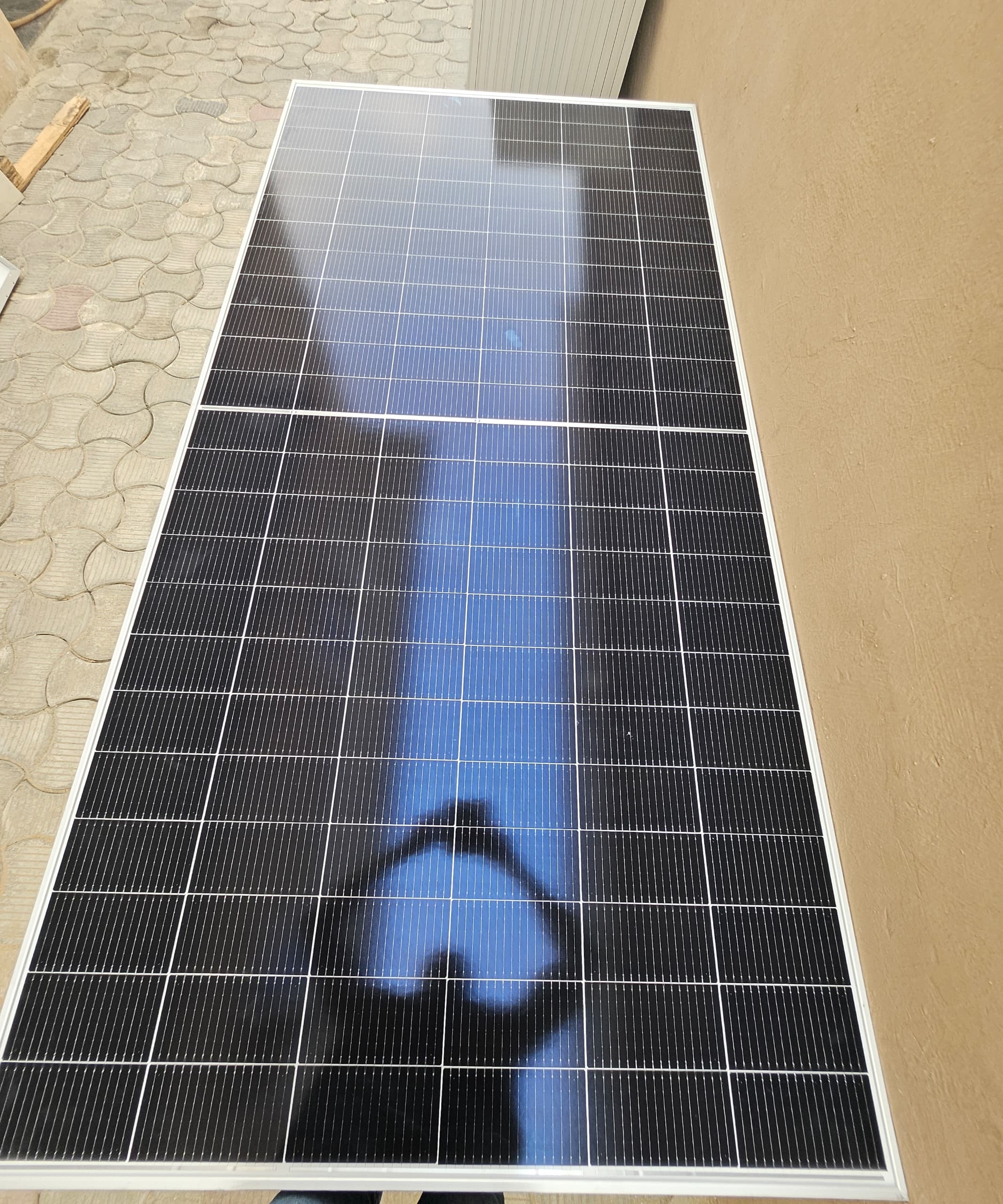 Solar panels installed on a customer property